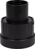 A black adapter for a vacuum cleaner hose. Produktbild-Vorschau