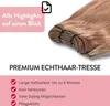 hair2heart Premium Echthaar Tressen zum Einnähen Extensions Produktbild-Vorschau 3