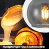 ZMH Závesná lampa do obývačky závesná lampa sklenená 3 Náhľad obrázku produktu 9