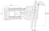 MOUNTY® TV Wandhalterung MY156 Zweiarm bis VESA 400x400 Produktbild-Vorschau 19