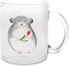 Mr. & Mrs. Panda Teeglas Chinchilla Blume - Transparent - Produktbild-Vorschau 1