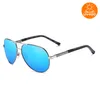 Aviator Sonnenbrille Herren Polarisiert UV400, Blaue Gläser Produktbild-Vorschau 6