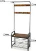 Věšák se sedátkem Loft 183x72x34 cm hnědý Dekorace do Náhled obrázku produktu 4