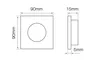 Faretto da incasso GU10 cornice da incasso Slim luce da Anteprima dell’immagine prodotto 2