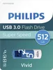 The image shows the packaging of a Philips USB flash drive. Produktbild-Vorschau