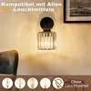 ZMH Wandleuchte Kristall Wandlampe Innen Wandbeleuchtung Produktbild-Vorschau 2
