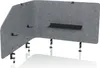 hjh OFFICE Tischtrennwand FLEXMIUT T TOP Trennwand Produktbild-Vorschau 1