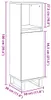 vidaXL Koupelnová skříňka vzhled starého dřeva 30x30x100 cm Náhled obrázku produktu 8