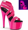 ADORE-769UV Damen Sandale von Pleaser, Neon Hotpink EU 37, Produktbild-Vorschau 1