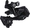 A black bicycle rear derailleur is shown against a white background. Produktbild-Vorschau