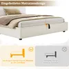 Lit hydraulique rembourré 180x200 cm avec espace de Voir les images du produit 12