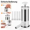 Wurstfüller manuell Edelstahl, 2.2LB Wurstpresse mit 4 Produktbild-Vorschau 1