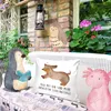 Mr. & Mrs. Panda Deko Kissen Hund Dackel - Weiß - Geschenk, Produktbild-Vorschau 2