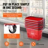 Einkaufstrolley Kunststoff 6-teilig 39 l Griff Rot Produktbild-Vorschau 5