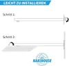 Brausearm, 40cm Edelstahl Quadratisch Wandarm Duscharm für Produktbild-Vorschau 5