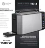 A marketing image of a Balter toaster with text overlays highlighting its features. Produktbild-Vorschau