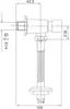 Mexen Spülventil für Urinal, Chrom - 371500 Produktbild-Vorschau 2