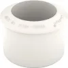 A white pipe fitting with text embossed around the rim. Podgląd zdjęcia produktu