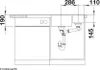Spüle Blanco AXIA III 6 S 1000 x 510 mm schwarz ohne Produktbild-Vorschau 10