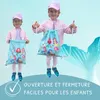 HECKBO Sac de sport fille motif sirène | Sac à cordon pour Voir les images du produit 4