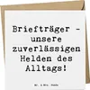 Mr. & Mrs. Panda Grußkarte Spruch Briefträger Helden - Weiß Produktbild-Vorschau 1