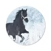 MuchoWow® Mauspad Mousepad Pferd - Schnee - Winter 30x30 cm Produktbild-Vorschau 1