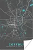 MuchoWow® Poster Deutschland - Blau - Cottbus - Stadtplan - Produktbild-Vorschau 1