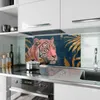 Küchenrückwand Spritzschutz Glas mit Motiv Tiger Porträt 40 Produktbild-Vorschau 2