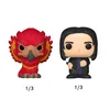 Two Funko Pop figures, a red and yellow bird-like creature and a figure of a person with black hair, are shown against a white background. Anteprima dell’immagine prodotto