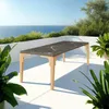 tectake® Rattan Tisch Foggia 196 x 87 x 76 cm Produktbild-Vorschau 9