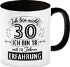 Kaffeebecher Schwarz für den 30. Geburtstag mit Motiv: Produktbild-Vorschau 1