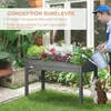 Outsunny Jardinière sur Pieds Potager dim. 123L x 57l x 76H Voir les images du produit 7