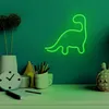 Neon LED dinosauro decorazione da parete verde 23,5x24,5 cm Anteprima dell’immagine prodotto 7