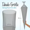 itenga Bastelschultüte mit Verschluss GRAU 6eckig 85cm Produktbild-Vorschau 5