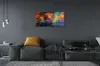 Glasbilder 140x70 Wandkunst 3d bunte Fraktale Produktbild-Vorschau 4