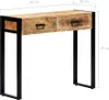 Cloris Designermöbel Konsolentisch 90 x 30 x 75 cm Produktbild-Vorschau 6
