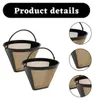 2 Stück goldene Kaffeefilter aus Edelstahl 304, 10 cm, 100 Produktbild-Vorschau 4