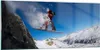 Bilder auf glas - Snowboard Winter Berg Gipfel - 120x50cm - Produktbild-Vorschau 1