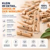 100x Miniklammern 25 mm groß - Mini Holzklammer Basteln Produktbild-Vorschau 9