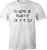 Lustiges Herren T-Shirt mit Spruch Die Würde des Mannes ist Produktbild-Vorschau 1