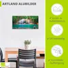 ARTland Wandbild Alu für Innen & Outdoor Wasserfall im Wald Produktbild-Vorschau 3