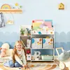 SONGMICS Úložný regál na hračky a knihy, 2 látkové zásuvky, Náhled obrázku produktu 4