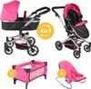 Bandits and Angels Black Angel 4-in-1 Megapack Puppenwagen Produktbild-Vorschau 1