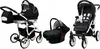 BabyLux® Largo | Kočík 3v1 Set | Black Dots | Kombinovaný Náhľad obrázku produktu 1