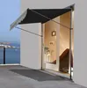 2 Stück Klemmmarkise 250x130cm GRAU Balkonmarkise Produktbild-Vorschau 7