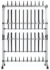 vidaXL Stojak na buty na kółkach srebrny 89x27x120 cm Podgląd zdjęcia produktu 3