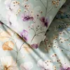 Estella Mako Jersey Bettwäsche 155x220 Sonja mint Blüten Produktbild-Vorschau 13