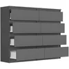 Komoda 120 cm s 8 zásuvkami, skriňa FRAMIRE R-120-S8, Náhľad obrázku produktu 6