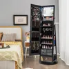 COSTWAY Armoire à bijoux 360°, armoire à glace avec miroir Voir les images du produit 2