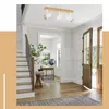 ZMH Plafonnier Blanc Spot de plafond 3 flammes en bois Voir les images du produit 5